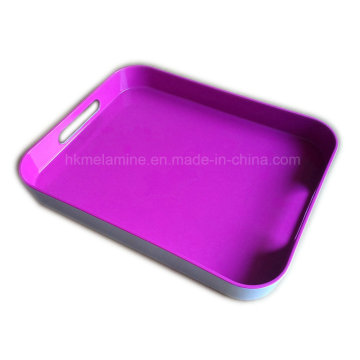 Square Melamine Tray with Handle (TR3963)